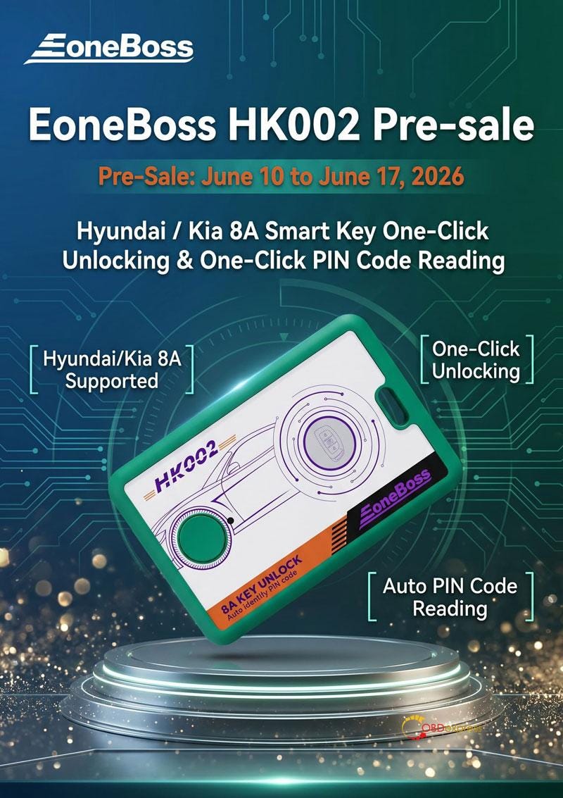EoneBoss HK002_ヒュンダイ・キア8Aキーロック解除