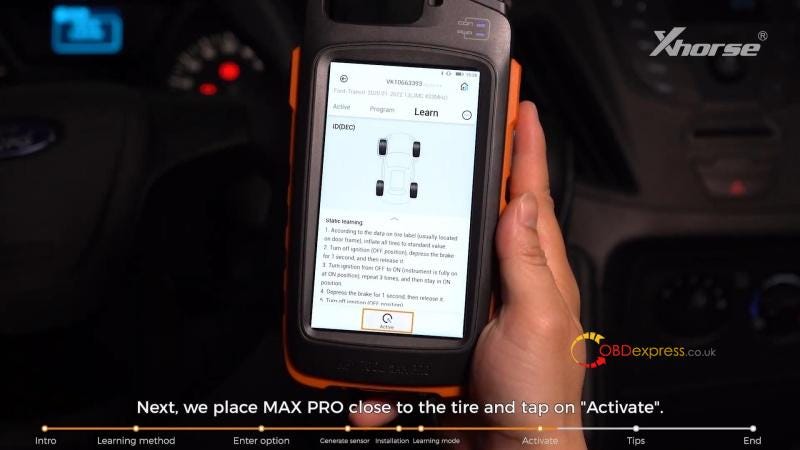 How to Program Xhorse XTPMS Sensors_TPMS Learning Method