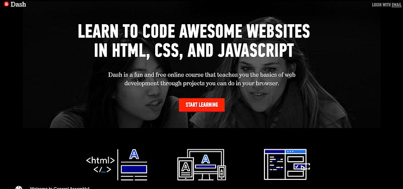 Learn HTML5 and CSS3 with Dash General Assembly