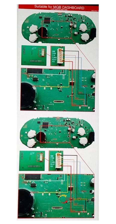 Autel APB130 Adapter and XP400 Pro Read Chip D7035XX Data Connection Method