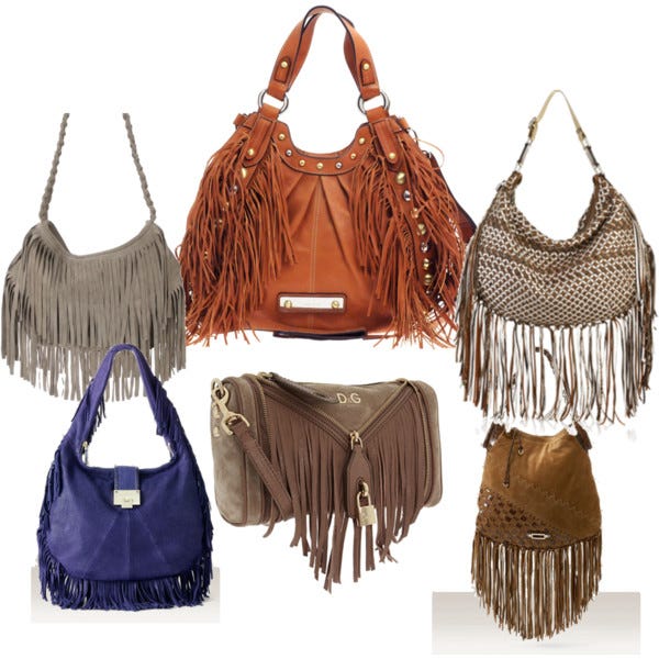 fringed bags