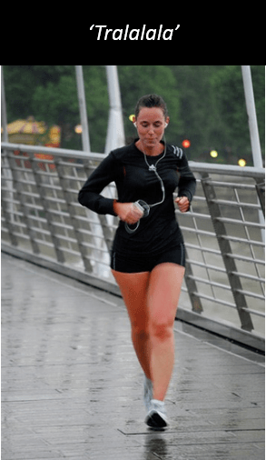 Unfocused runner