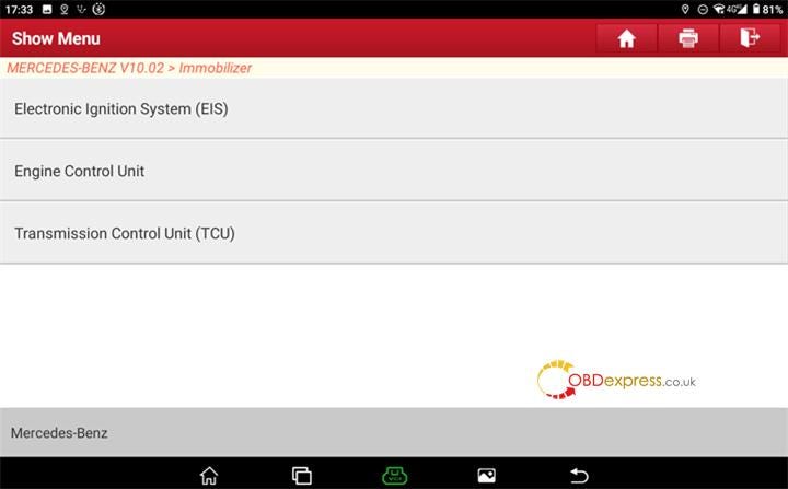 How to Erase Renew Benz VGS3 NAG2 TCU by LAUNCH X431 PRO5