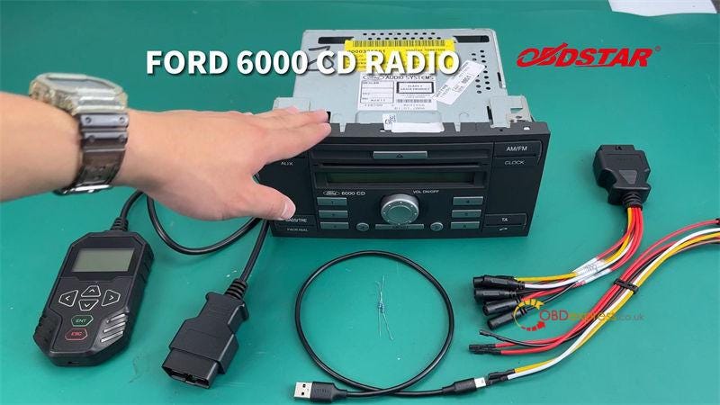 OBDSTAR MT200 کد رادیویی Ford 6000CD را توسط Bench تغییر دهید