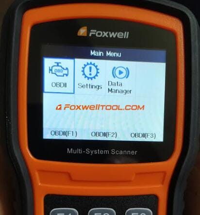 FoxwellNT530は機能アイコンを失います