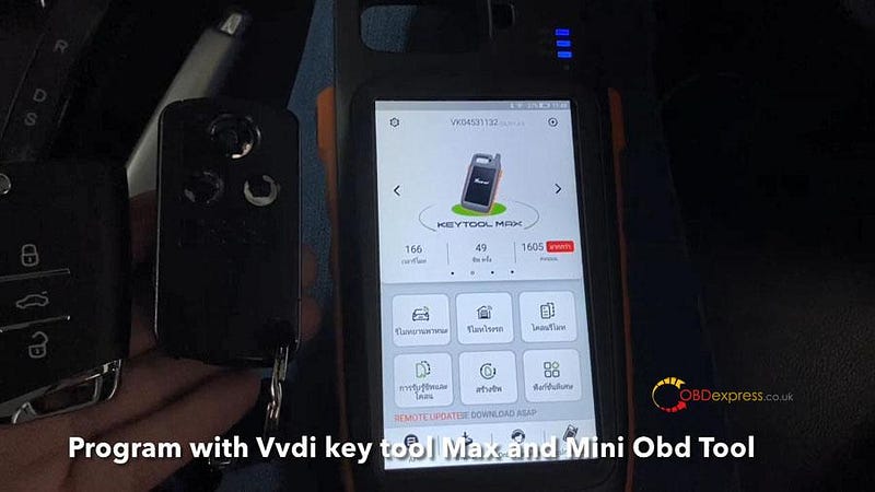 VVDI Key Tool Max + Mini OBD program Honda Civic: perfectly