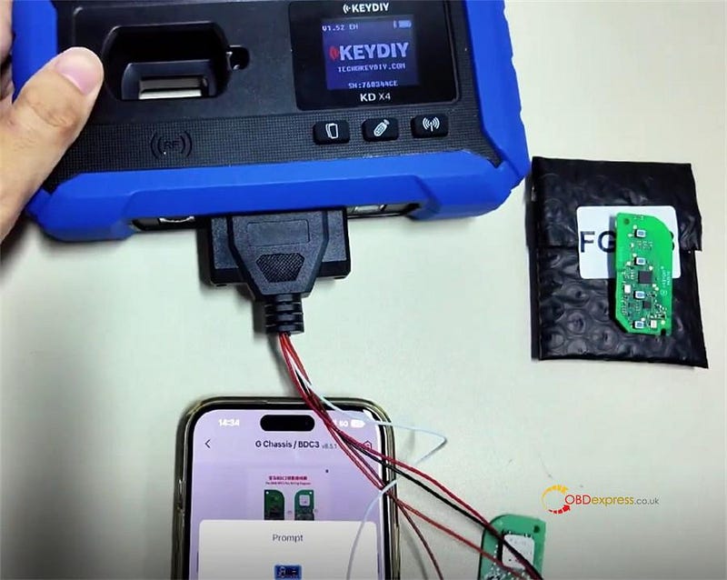 KEYDIY KD-X4 Copy BMW BDC3 Encrypted Mexico Key