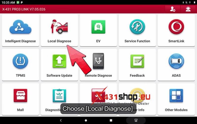 LAUNCH X431 PRO3 HD Resets GPF After Replacement on FIAT Giulia