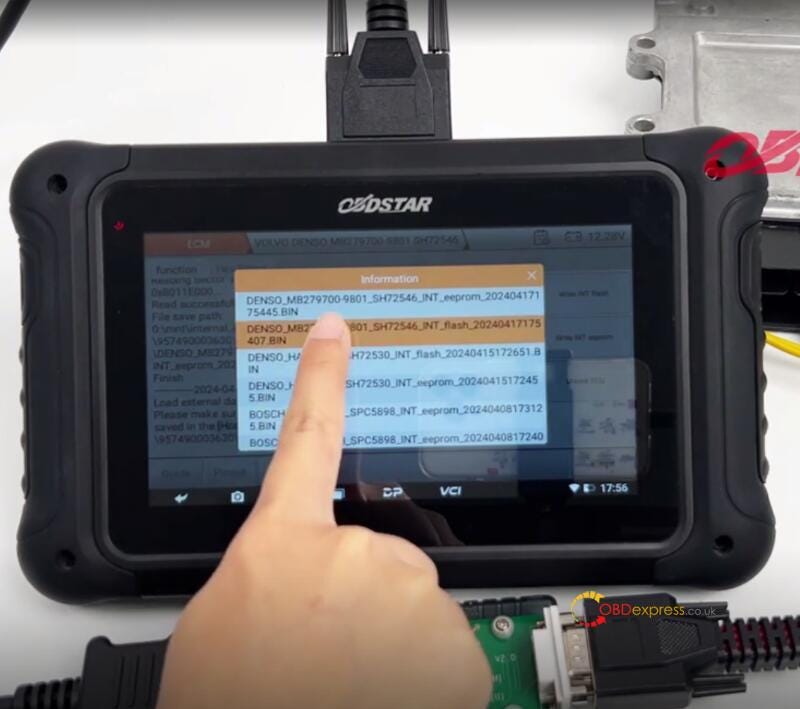 Volvo ECM Read, Write, Unlock with OBDSTAR DC706 on Bench