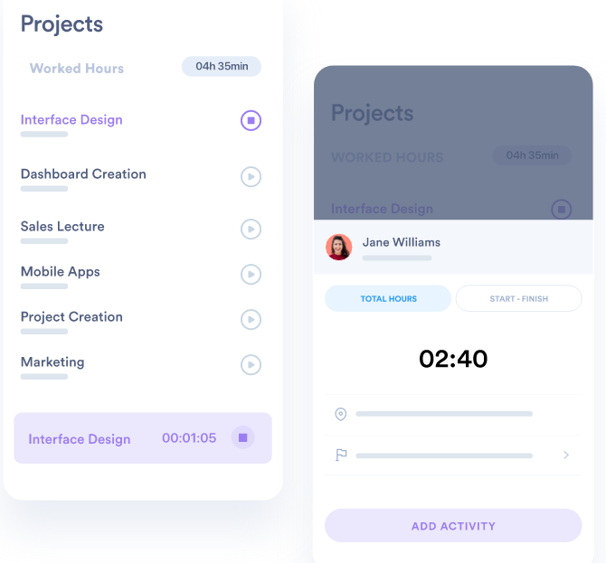 Day.io projects dashboard - budget tracking in ClickUp