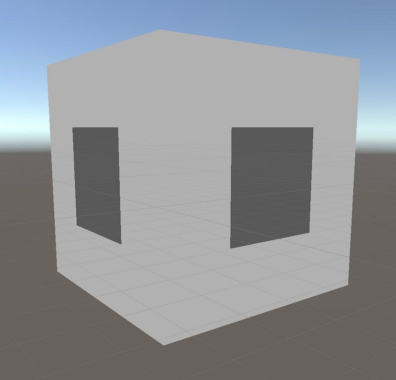 Diagram showing back-face culling removing polygons facing away from the camera