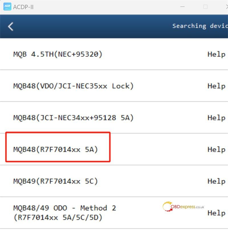 How to Clone MQB48 5A RH850 Cluster by Yanhua ACDP2