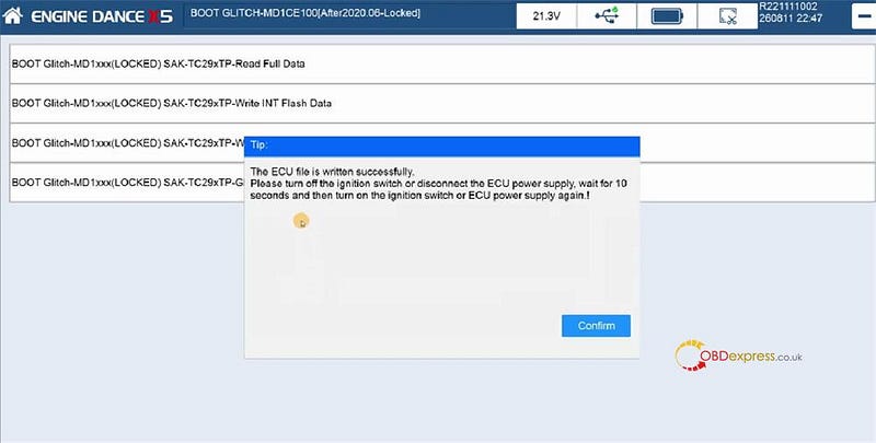 EngineDance X5 Unlock 2020+ Bosch MD1CE100 MD1CS003 ECUs
