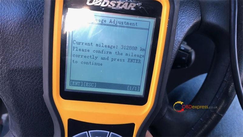 OBDSTAR X300M corrects new dashboard for Peugeot 407