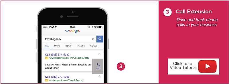 call extension adwords