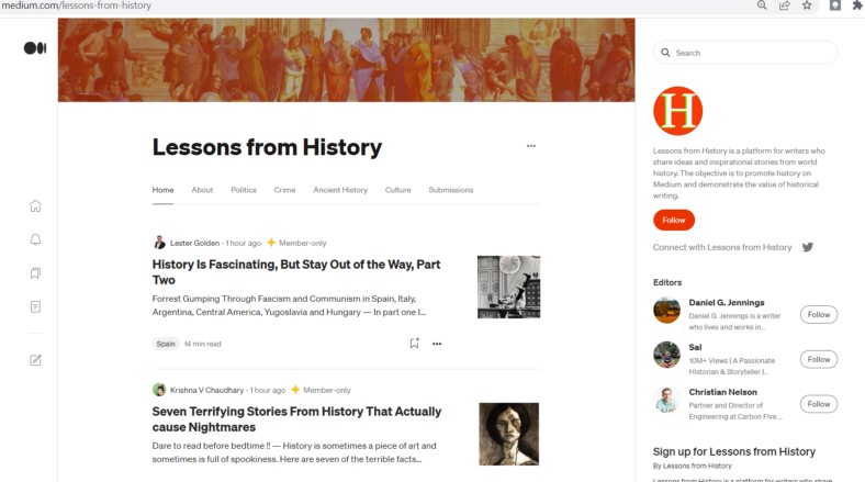 Yes You Can Write About “History” On Medium
