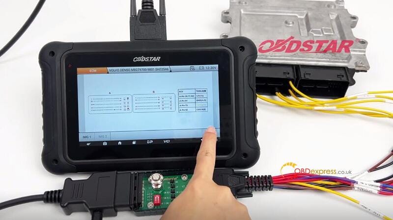 Volvo ECM Read, Write, Unlock with OBDSTAR DC706 on Bench