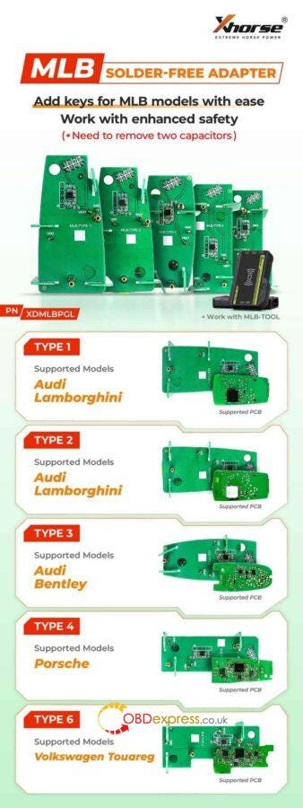 Xhorse MLB Solder-Free Adapter