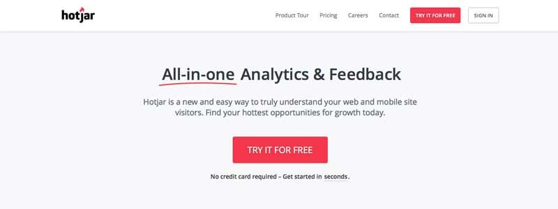 Hotjar Screenshot