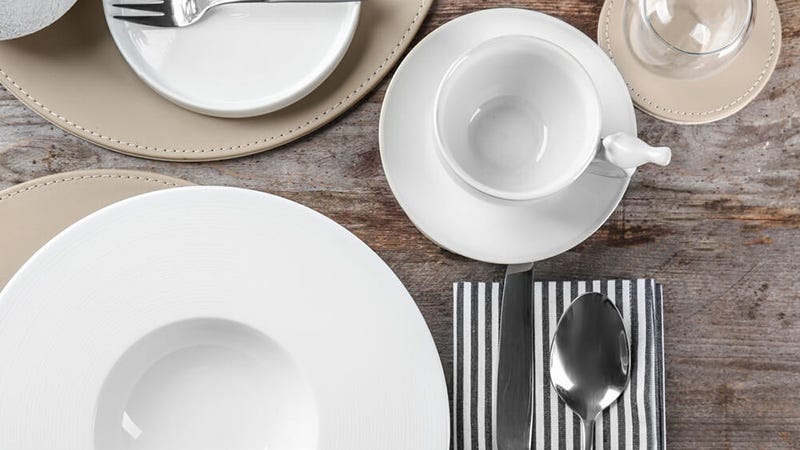 Various types of tableware
