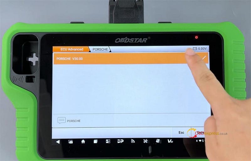 Porsche Cayenne 2018–2023 Program Battery by OBDSTAR X300 Classic G3