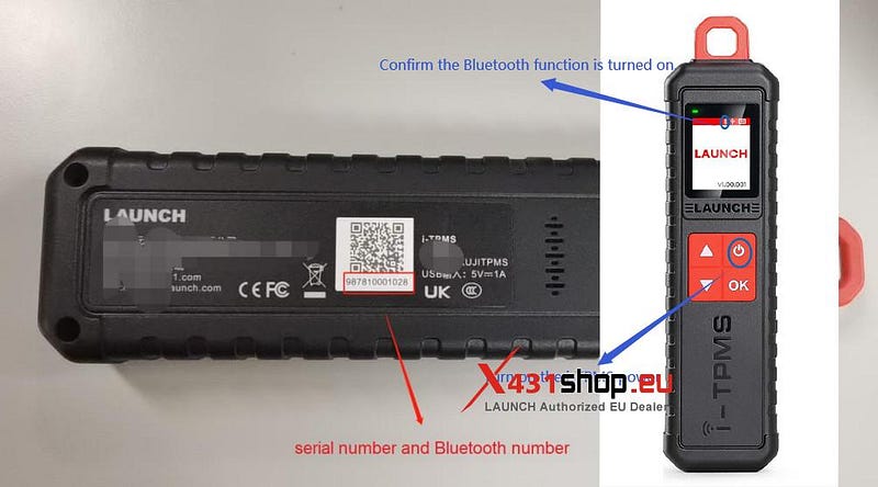 How to connect LAUNCH i-TPMS to the mobile phone APP