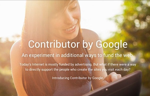 Support your favorite sites using Google Contributor, made with @AngularJS