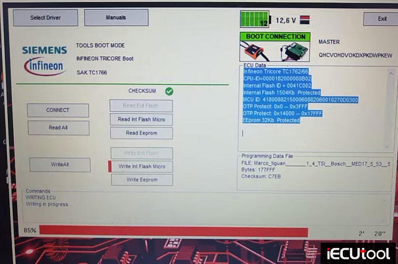 Foxflash Read and Write Citroen SID806 on Bench
