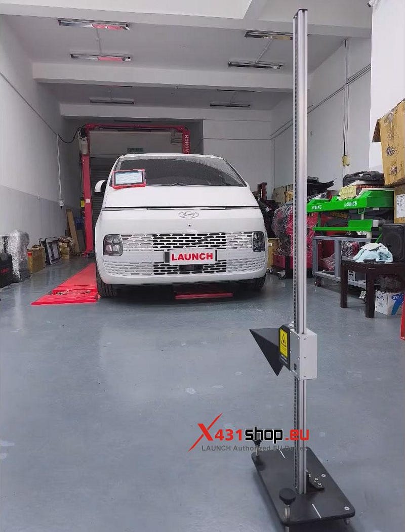 LAUNCH X431 PAD_Front Radar ADAS Calibration on Hyundai Staria