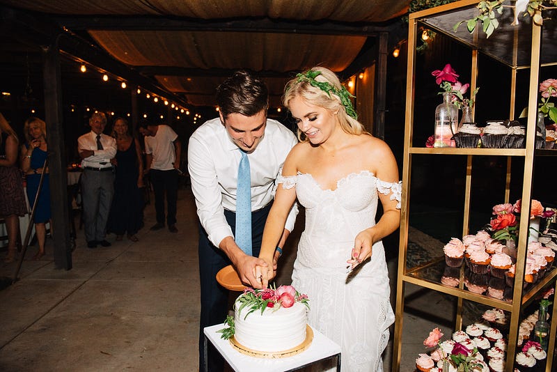 cake cutting - http://ruffledblog.com/fiesta-inspired-san-diego-wedding