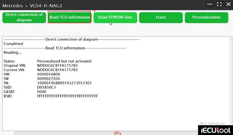 LAUNCH X431 ECU Programmer Cloning Benz VGS4 TCU