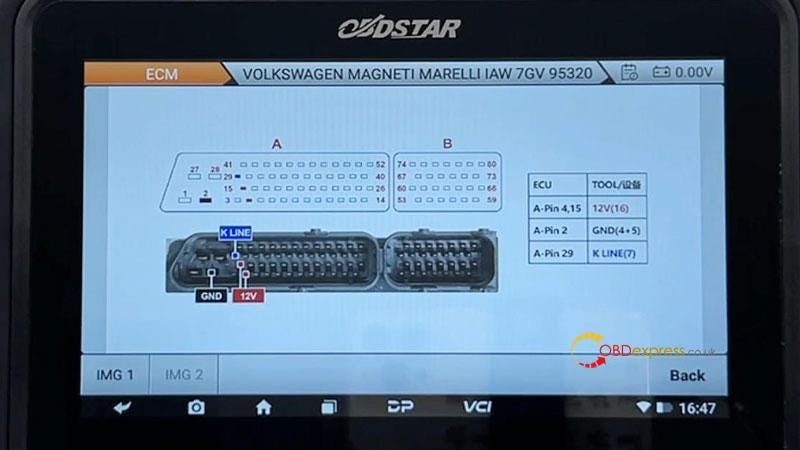 OBDSTAR DC706 ECM IMMO オフ VW 7GV ベンチ製