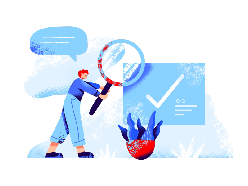 Task illustration by Berin Catic for Orizon in iconscout design inspiration blog