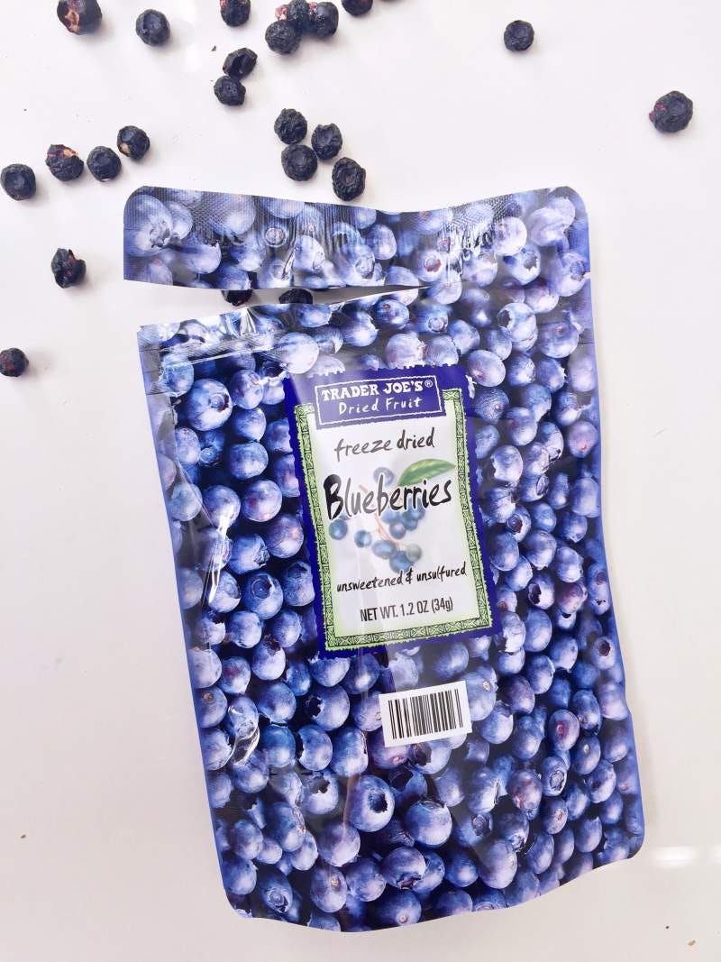Paleo Snacks at Trader Joe's Freeze Dried Blueberries