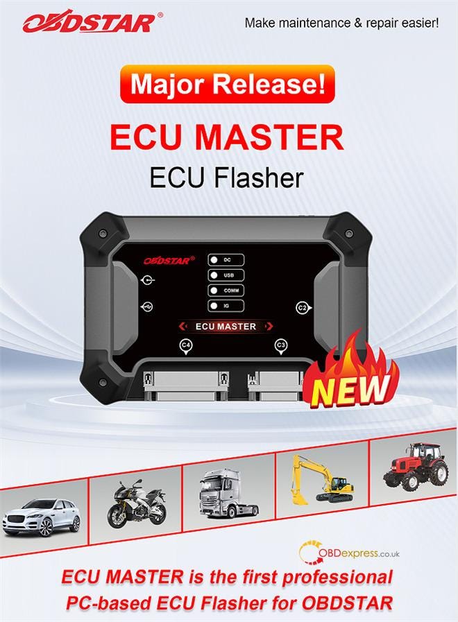 OBDSTAR ECUマスターガイド_初のPCベースECUフラッシャー