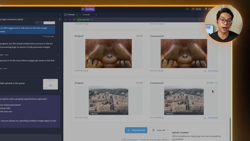 Batch processing queue with progress indicator and retry option