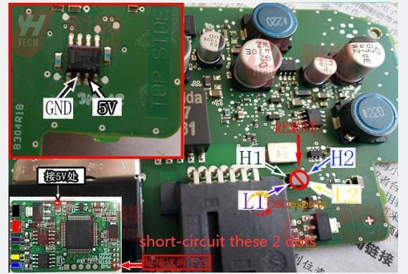 Yanhua MB CAN Filter 18 in 1 Diagrams for BMW