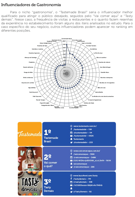 influenciadores de gastronomia brasil
