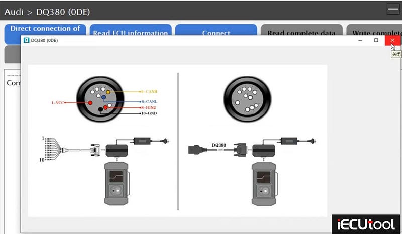 Clone Audi DQ380 Gearbox with Launch X-prog3 and PC Adapter