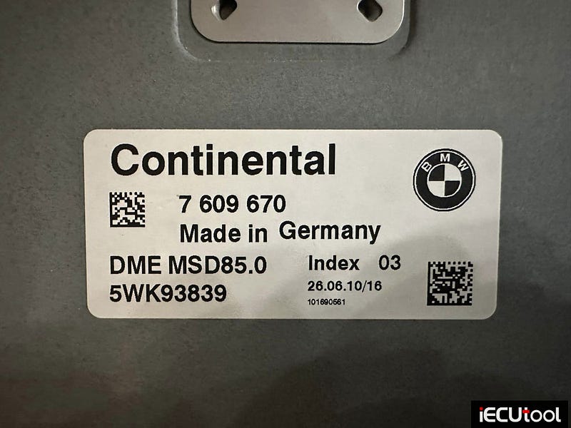 ForumaFlash Read BMW 5 Series MSD85 ISN from DME