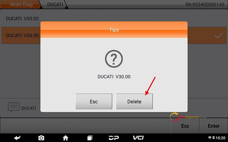 delete obdstar X300 DP Plus / Pro 4 software
