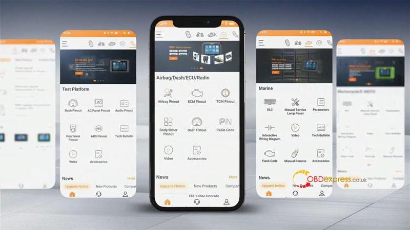 راهنمای دستورالعمل دانلود و صحافی APP OBDSTAR