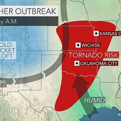 Tornadoes to Threaten Lives, Property Over Central US Next Week