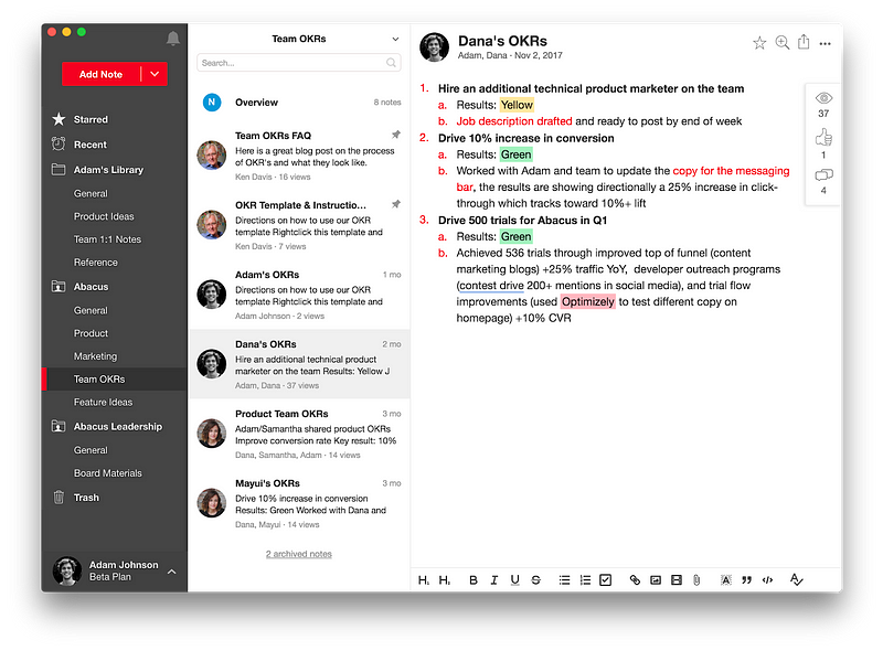 Notejoy — note-taking app