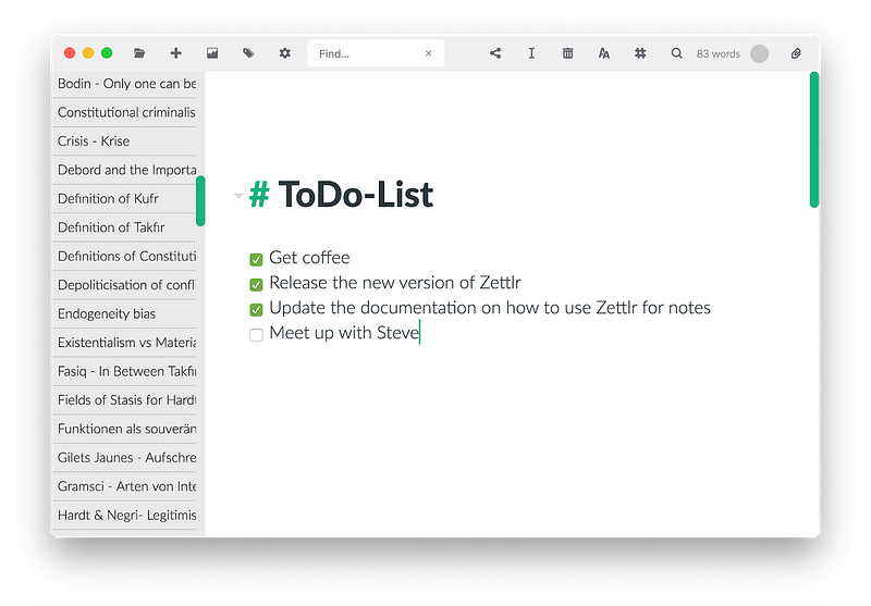 Zettlr — Evernote alternative