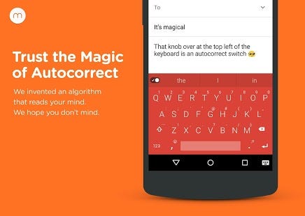 Minuum Keyboard + Smart Emoji Screenshot