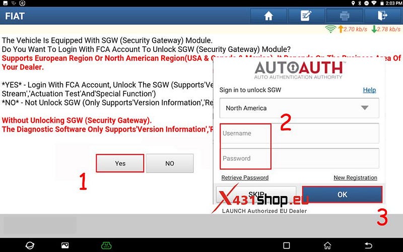 LAUNCH X431 PAD V ELITE_Injector Adaptation on FIAT Pulse