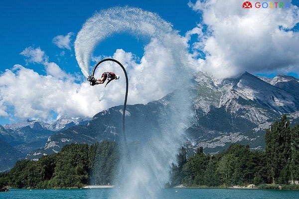 WATER JET PACK mountain lake