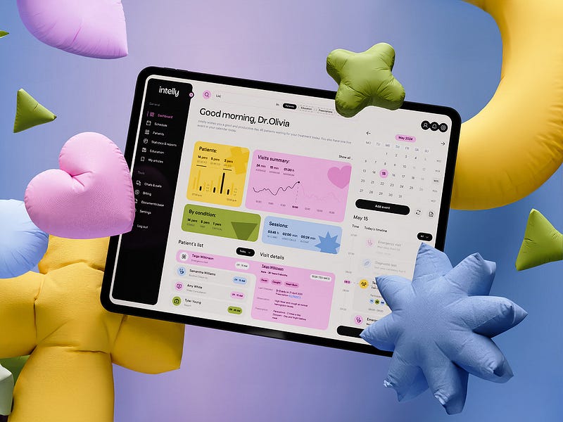 Intelly — HealthCare App Dashboard