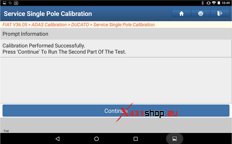 LAUNCH-X431_Fiat ADAS Front Camera Calibration Guide